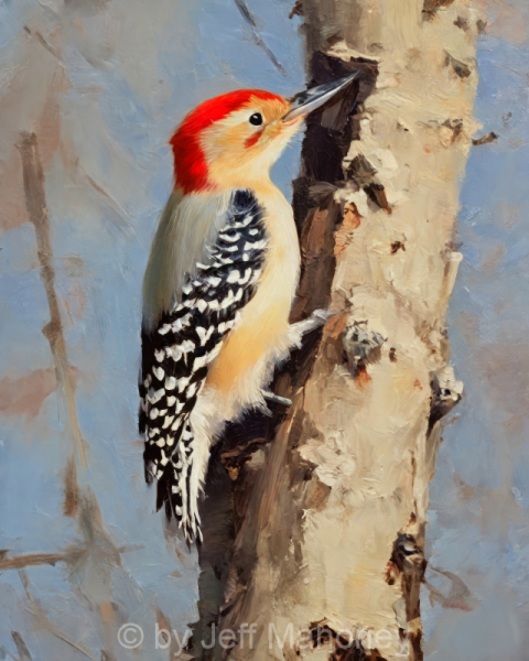 Red-Bellied-Woodpecker-Winter